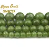 Natural Genuine Canada Green Jades Stone Beads Round Loose Spacer Bead per gioielli che fanno braccialetto fai da te 6 8 10 12MM 7,5 "pollici