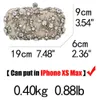 Boutique De Fgg Elegant Women Crystal Flower Evening Bags Clutches Bridal Wedding Purses and Handbags Party Dinner Bag