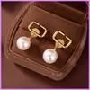 Pearl New Gold Ear Studs Donna Fashion Lettera Orecchini per la festa nuziale Ladies Designers Orecchino Mens per i regali Gioielli firmati D2112133F