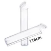 Coupes de bouteilles résistantes de 116 mm Côtes de cône transparent Trumes PREROLL TUBE TRANSCULAIRE PRÉROLL AVEC CAPS PLASTIQUE Pré-Roll Vapes1909840