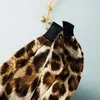 Bandeau à nœud papillon imprimé léopard coréen, élégant, Vintage rétro, coton Floral, grand nœud, accessoire de cheveux de fête pour filles