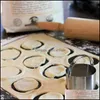 Bakeware Kitchen, Dining Bar Home Gardenstainless Steel Biscuit Cutter Cookie Diy Mold Baking Dough Tools Pastry Set Mod Kitchen Aessories &