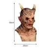Halloween Devil Masks Face Cover Horror Cosplay Headgear Prop Masquerade Performance Costume Props Scary Horns Masks64590074050826