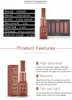 5 stks Pudaier Lipstick Set Matte Pumpkin Earth Color Vitamine E Hydraterende Waterdichte Langdurige Duurzaam