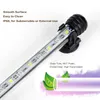 Akvarier belysning Storbritannien Plug Aquarium Fish Tank LED Light Submersible Bulbs Tubes SMD RGB Lamp Bar Remote195U