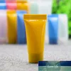 30pcs /ロット5 ml空のプラスチック化粧品チューブスクイーズローションボトルフェイシャルクレンザーコンテナ旅行フェイスクリームサンプルゲルバイアル工場価格専門家デザイン
