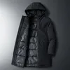Masculino de parkas grossa casaco parka 2022 Mantenha uma jaqueta acolchoada preta de inverno quente phin22