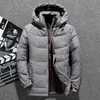 Alta Qualidade Casaco de Inverno para Homens Outerwear Roupa Abrigos Branco Pato Grosso Homens Down Casaco Casaco De Neve Parkas Quente Vestuário G1115