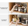 Turntable storage rack kitchen condiment shelf rotatable oil salt sauce vinegar desktop storage tray in stock DHL a14