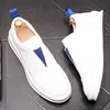 White Designer Alto Tops Homens de Negócios Business Sapatos Britânicos Moda Redonda Toe Causal Flats Masculino Punk Rock Andando Sapatilhas