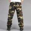 Men's Pants Men's Camouflage Baggy Cargo Male Army Military Tactical Full Length Casual Long Trousers Loose Straight Plus Size Pant
