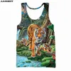 camiseta de tirantes animal 3d