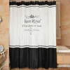 Polyester Fabric Shower Curtain Waterproof Home Bathroom s Crown Style Bath Crutain For The set 210609