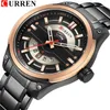 lmjli - Relojes CURREN 2021 Watches Men Fashion Quartz Mens Watch With Calendar Stainless Steel Business Waterproof erkek kol saati