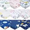 130cm * 70cm 100% polyester crib soft fitted sheets baby bed mattress covers printed newborn bedding set for children Mini crib Y200417