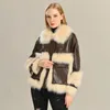 Женская меховая подделка 2021 зимняя пиджака овчарная кожи
