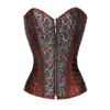 Corset Steampunk Taille Plus Femme Shapers Sapubonva Gotico Punk Marron Overbust Burlesque Basque Zip Bustier Cuir Lingerie Top Femme