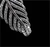 Ожерелье с блестками пера 925 Серебряное серебро для ювелирных украшений Высококачественное элегантное женское ожерелье с оригинальной коробкой 273618080
