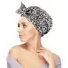 Beanie/Skull Caps Waterproof Bow Bath Thickened Coating Shower Hat Bathroom Kitchen Oil Fume-proof Reusable SPA Salon Pros22