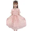 Adolescentes Robe Dot Party Girl Dress Big Bow Party Dress Enfant Costumes D'été Pour Les Filles 6 8 10 12 14 Q0716