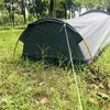 야외 초경량 배낭 텐트 침낭 경량 Bivvy 단일 사람 헐렁한 캠핑 하이킹