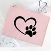 Borse portaoggetti I Love My Dog Stampa Tampone Borsa Simpatiche buste per assorbenti portatili Trucco Rossetto Chiave Auricolare Cavi dati Organizzatore