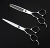 Hair Scissors Professional Japan 440c Steel 6.0 & 5.5 Inch Left Hand Set Thinning Shears Cutting Barber Hairdressing