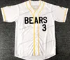 Ship från US Bad News Bears Baseball Jersey 1976 Chico Bail Bonds Kelly läckage Tanner Boyle Mäns Stitched White Top Quality Jerseys