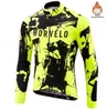 Morvelo 겨울 열 양털 사이클링 저지 긴 슬리브 로파 ciclismo Hombre 자전거이기 자전거 의류 maillot ciclismo181v