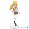 A Certain Scientific Railgun Anime Manga Characters Cosplay Acrylic Stand Model Board Desk Interior Decoration Standee Gift 16cm G1019