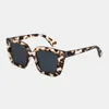 Unisex Leopard verdicken Vollrahmen lässige UV -Schutzpolarisierte Sonnenbrille