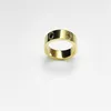 Mode Ring Love-Serie mit Seitensteinen Herrenringe Klassiker Luxusdesigner Schmuck Frauen Titanium Stahllegierung Gold-Plated2505