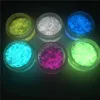 TCT-462 Luminoso Crystal Sand Glow Dark In Nail Glitter Art Decorazione Fai da te Tumbler Artigianato Accessori Festival Party Fornitore