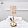 Klassieke Draagbare Candlesticks Crystal Glass Candle Holder Terrarium Bruiloft Vaas Bougeoir Home Hotel Bar Decor