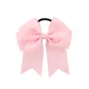 20 kleuren Strik Effen Meisjes Cheerleading Haarstrik Grosgrain Lint Cheer Bow Elastiek Paardenstaart Haarhouder Voor Meisje Dames8735155