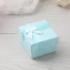 Boxes Packaging Display Jewelry 4 X 4 X 3cm Bow Gift Present Case Pendant Earring Ring Square Jewelry Box jllzuj