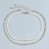 Ketten 2 teile/satz Einfache Kurze Perle Perlen Halskette Frauen Mode Und Romantik Herz Perlen Kette Choker Schmuck Anhänger Geburtstagsgeschenk