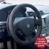 Für Maserati Ghibli Levante quattroporte GT DIY Wildleder Leder Lenkrad Abdeckung Innendekoration Auto Rad Cover258p