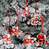 Creative Santa Claus Motorcykel Juldekorationer DIY Party Heminredning Julgran Pendants