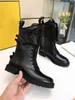 2022 Luxus-Designer-Force-Stiefel, schwarze Leder-Chelsea-Stiefel, Stiefeletten mit Originalverpackung