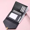 Women Solid Color Buckle Simple Wallet Fashion Money Bags Ladies Short PU Leather Card Holder Girls Student Small Clutch Purse