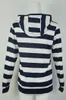 Big Yard Striped Hoodies Women Coats Casual Winter Ladies Sweatshirt Spring Long Sleeve Female Suits 201102