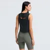 L-71 Mouwloos Vest Vrouwen Tank T-Shirt Outfit Korte Sexy Back Hollow Blouse Sneldrogende Running Tops Ademend Sport en vrije tijd Yoga