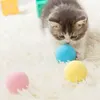 Smart gato brinquedos interativos bola com gatos catnip treinamento toque toque tocando tocando bola teaser brinquedo squeaky para gatinho