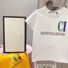 キッズファッション Tシャツ新着半袖 Tシャツトップス男の子女の子子供カジュアルカラフルな文字プリントパターン Tシャツプルオーバービッグサイズ 90-150 センチメートル