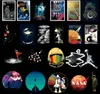 100PCS-Pack Space Utforska Astronaut Cool Cute Lovely Vinyl Klistermärke Vattentät klistermärken för vattenflaska Laptop Planner Scrapbook Wall Skateboard Organizer Dekaler