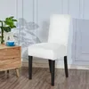 Sandalye, düz renkli elastik kış kadife kapak koltuğu slipcover dekor koruyucu yemek mutfak düğün ziyafetini kapsar