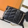 Bolsa de Ombro Luxo Moda Feminina Moda Top Quality Loulou Puffer Bolsa de Bolsa de Bolsa de Ovinos Matte Nevoeiro Ombros Sacos Tamanho 35 * 23 * 13.5cm