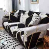 Stretch Decorative Printing Sofa Slipcover 5% Spandex, Chaise Longue 1 2 3 4 Seater L Shape Cover, voor Woonkamer Set 211116