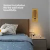 LED Vägglampa Inomhus Dekoration Säng Huvudgavelavläsning med USB-laddare Switch El Bedside Wall Sconces Lighting 210724